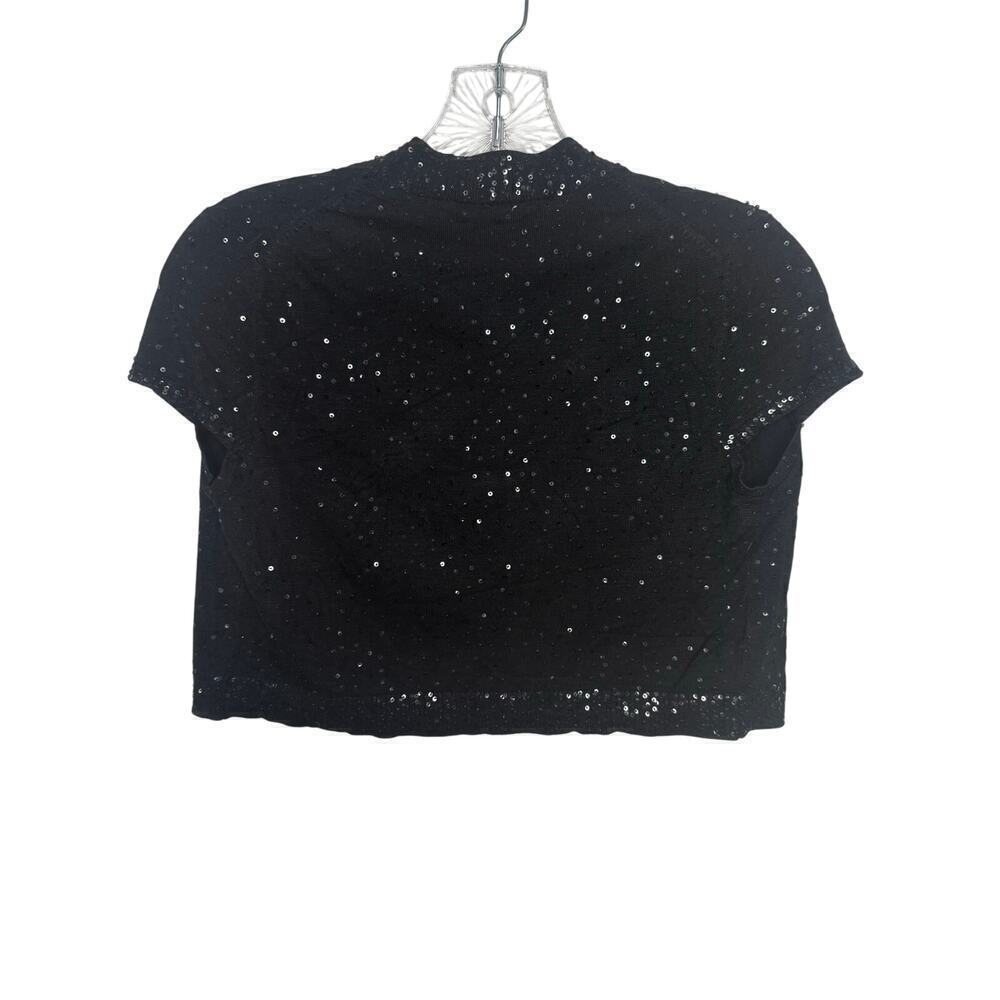 BCBG Sparkly Black Y2K Cardigan - Picture 5 of 5